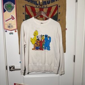 Uniqlo KAWS x SESAME STREET White Sweatshirt (M)